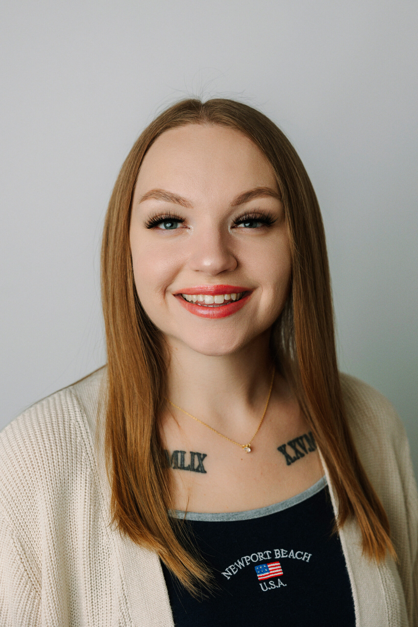 Chloe Crowe Brunette Red Hair Assistant Site Director for Giraffe Laugh on Franklin